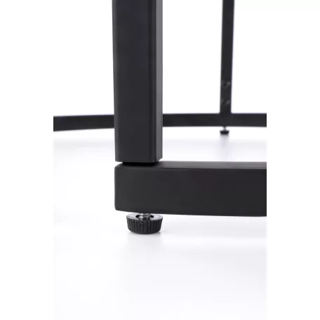 OREO két dohányzóasztal készlet, dió / fekete