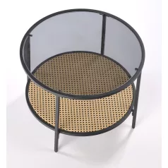 DAKOTA dohányzóasztal, füstölt / natúr