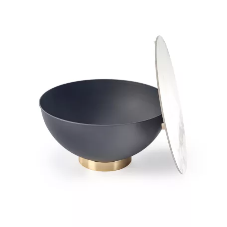 CECILIA dohányzóasztal, márvány / szürke / arany