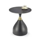 SCALITA dohányzóasztal, fekete márvány / fekete / arany