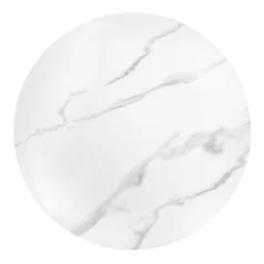 TRIBECA dohányzóasztal, fehér márvány / arany