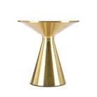 TRIBECA dohányzóasztal, fehér márvány / arany