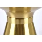 TRIBECA dohányzóasztal, fekete márvány / arany