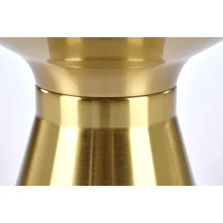 TRIBECA dohányzóasztal, fekete márvány / arany