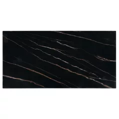 RAMONA dohányzóasztal, fekete márvány / dió