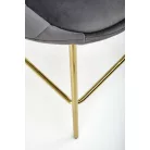 H112 bárszék, szürke/arany