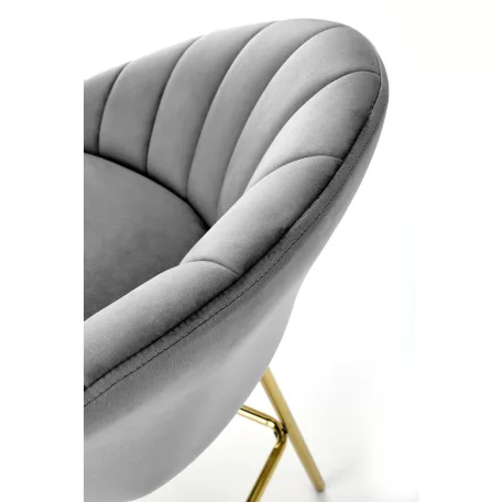 H112 bárszék, szürke/arany