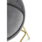 H112 bárszék, szürke/arany