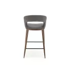 H114 bárszék, szürke / dió