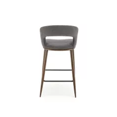 H114 bárszék, szürke / dió