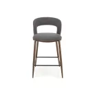 H114 bárszék, szürke / dió