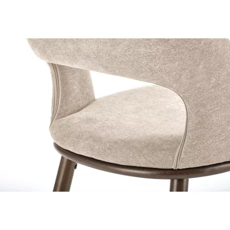 H114 bárszék, bézs / dió