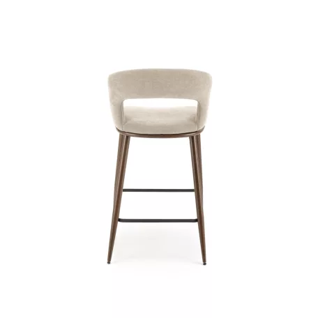 H114 bárszék, bézs / dió