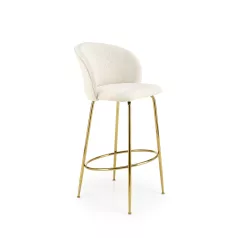 H116 bárszék, krémes/arany