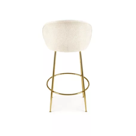 H116 bárszék, krémes/arany