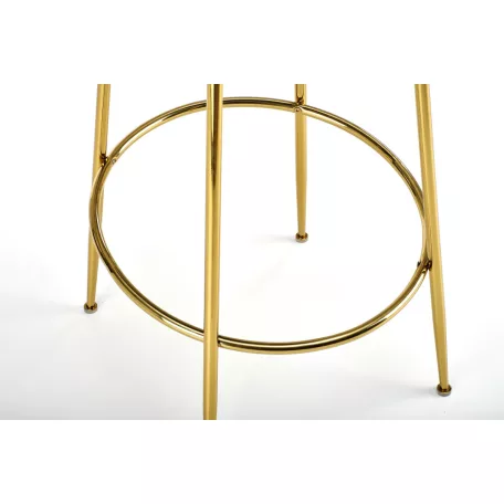 H116 bárszék, krémes/arany