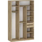 FLEX - K7 korpusz a MODULAR SROBE SYSTEM-hez - kézműves tölgy