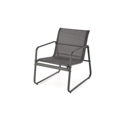   CONOR kerti szett (kanapé, 2 fotel, dohányzóasztal), szín: sötétszürke/világosszürke