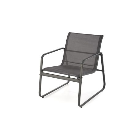 CONOR kerti szett (kanapé, 2 fotel, dohányzóasztal), szín: sötétszürke/világosszürke