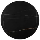 FATIMA  dohányzóasztal készlet, fekete márvány / arany