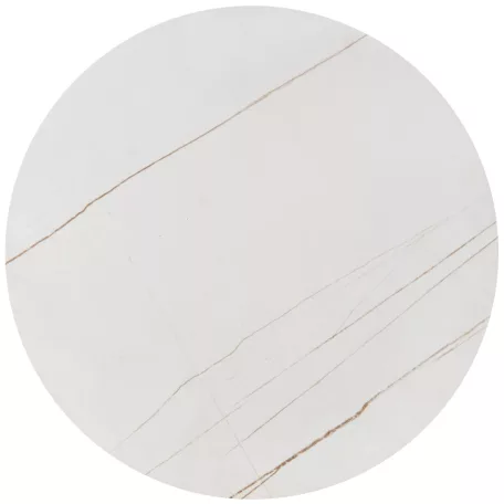 FATIMA dohányzóasztal készlet, fehér márvány / arany