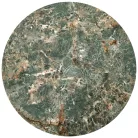 INES két dohányzóasztal készlet, zöld márvány / fekete