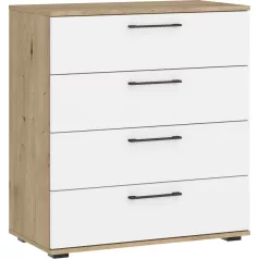 FLEX - KM-1 komód-kézműves tölgy / fehér
