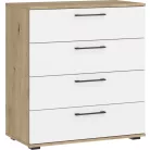 FLEX - KM-1 komód-kézműves tölgy / fehér