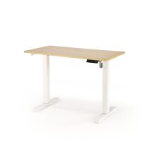   B53 íróasztal állítható magassággal, arany tölgy / fehér