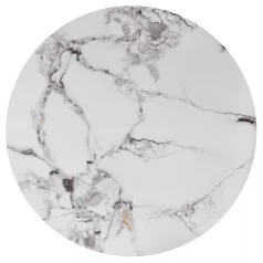   GILDA három darabos dohányzóasztal szett, szín: fehér márvány/arany