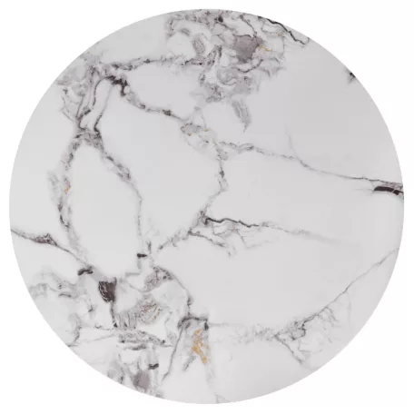 GILDA három darabos dohányzóasztal szett, szín: fehér márvány/arany