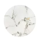 FATIMA két darabos dohányzóasztal szett, szín: fehér márvány/fekete