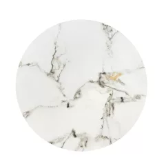   FATIMA két darabos dohányzóasztal szett, szín: fehér márvány/fekete