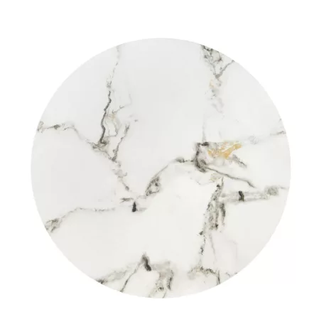 FATIMA két darabos dohányzóasztal szett, szín: fehér márvány/fekete