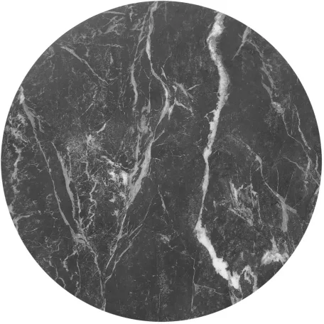 FLAMINGO két darabos dohányzóasztal szett, szín: fekete márvány/fehér márvány/fekete