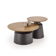 MALOMI két darabos szett, szín: natúr/fekete