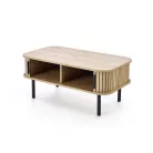 ANGELINA dohányzóasztal, szín: natúr/fekete