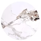 CARINA dohányzóasztal, szín:  bézs márvány/dió