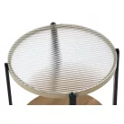 KAMALA S dohányzóasztal, szín: natúr/fekete