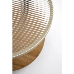 KAMALA dohányzóasztal, szín: natúr/fekete