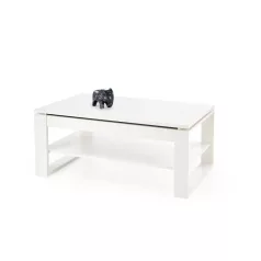 BETTY emelhető tetejű dohányzóasztal, szín: fehér