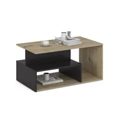 IVA dohányzóasztal, szín: artisan tölgy/fekete