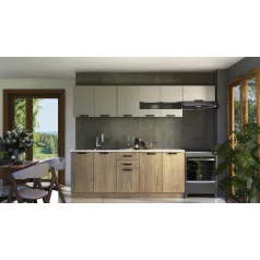   PERLA 260 blokk konyha, korpusz: cremona tölgy/kasmír, front: cremona tölgy/kasmír