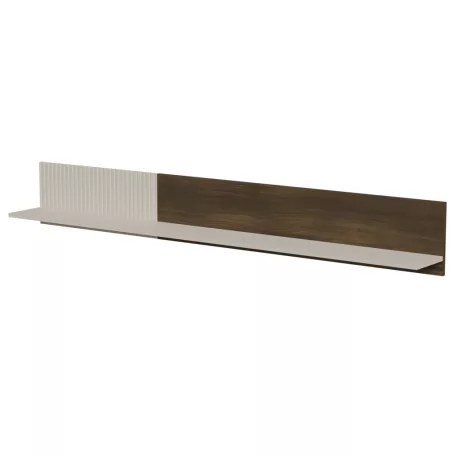 RANDOM 2 P-2 fali polc, szín: kasmír/dió/fekete