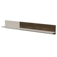 RANDOM 2 P-2 fali polc, szín: kasmír/dió/fekete