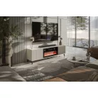 RANDOM 2 RTV-K TV szekrény kandallóval, 180 cm, szín: kasmír/dió/fekete