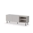 PAXOS RTV-1 TV szekrény 150 cm, szín: kasmír/fekete