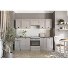 VIVIAN 240 blokk konyha, korpusz: kasmír, front: kasmír