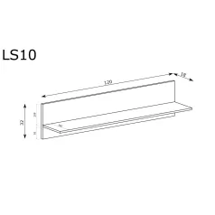 LINKaSTYLE polc, szín: LS10 kasmír