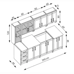 Margaret 3 konyhablokk, 260